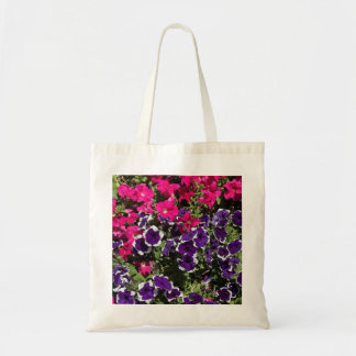 Violette Blumen Tote Tasche - Botanische Kunst