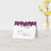 Violette Blumen werden Sie mein Vorschlag für eine Karte (Gelbe Blume)