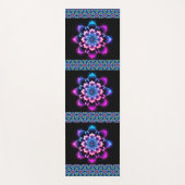 Violette Blumen Yogamatte (Vorderseite)