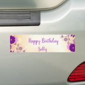 Violette Blumen zum Geburtstag Autoaufkleber (Auf Auto)