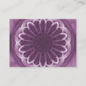 Violette Blumenblatt-Grafik - vertikale Visitenkarte (Rückseite)