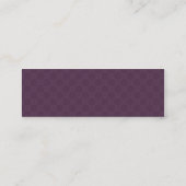 Violette Blumenblatt-Mandala - Profil-Visitenkarte Mini Visitenkarte (Rückseite)