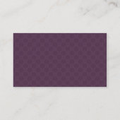 Violette Blumenblatt-Mandala - Visitenkarte (Rückseite)