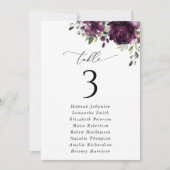 Violette Blüten, Blume, Sitze-Chart-Karten (Vorderseite)