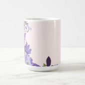 Violette Blüten   Kaffeetasse (Mittel)