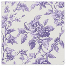 Violette botanische Blumeng toile