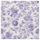 Violette botanische Blumeng toile Stoff (Muster)