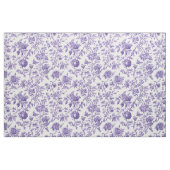 Violette botanische Blumeng toile Stoff (Fat Quarter (45,7 x 55,9 cm))