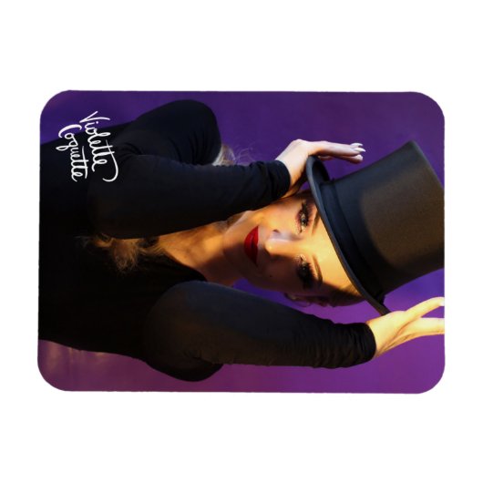Violette Coquette "Top Hat" / 2 Magnet (Horizontal)