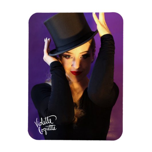 Violette Coquette "Top Hat" / 2 Magnet (Vertikal)