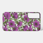 Violette Cosmos-Blumen Samsung Galaxy Hülle (Rückseite (Horizontal))
