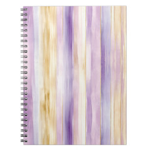 Violette Creme-Iris-Streifen   Notizblock