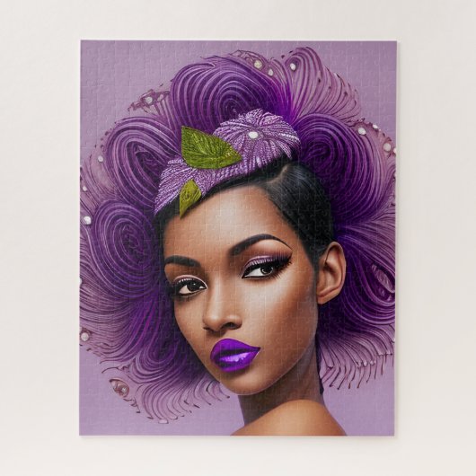 Violette Dame Puzzle (Vertikal)