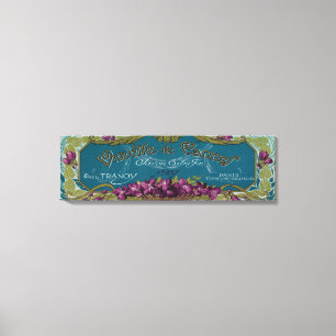 Violette De Cannes Soap LabelParis, Frankreich Leinwanddruck