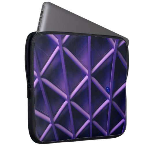 Violette Decke mit knisterndem Kreuz; Blu Laptopschutzhülle (Vorne Rechts)