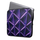 Violette Decke mit knisterndem Kreuz; Blu Laptopschutzhülle (Vorderseite Links)