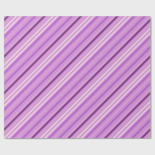 violette diagonale Linien Geschenkpapier