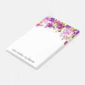 Violette drapierte post-it klebezettel (angewinkelt)