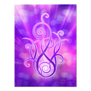 Violette Flamme / Violettes Feuer Fotodruck