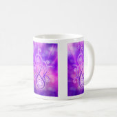 Violette Flamme/violettes Feuer Kaffeetasse (VorderseiteRechts)