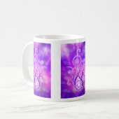 Violette Flamme/violettes Feuer Kaffeetasse (Vorderseite Links)
