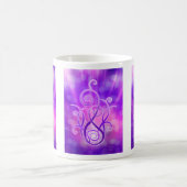 Violette Flamme/violettes Feuer Kaffeetasse (Mittel)
