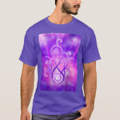 Violette Flamme/violettes Feuer T-Shirt (Vorderseite)