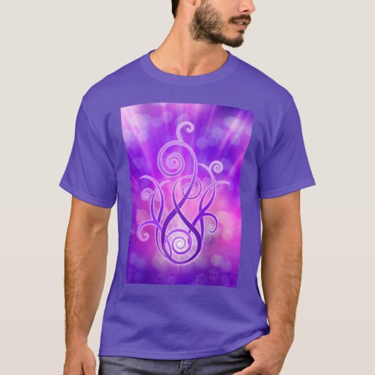 Violette Flamme/violettes Feuer T-Shirt (Vorderseite)