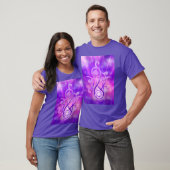 Violette Flamme/violettes Feuer T-Shirt (Unisex)