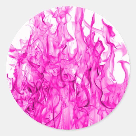 Violette Flammen und violette Feuergeschenke aus S Runder Aufkleber (Vorderseite)