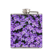 Violette Flasenflasche Violett Blume Flachmann (Rückseite)