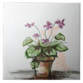 Violette Fliese (Vorderseite)