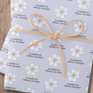 Violette Florale Hochzeitsfeier Geschenkpapier Set