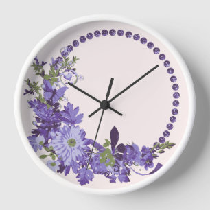 Violette Florals   Uhr