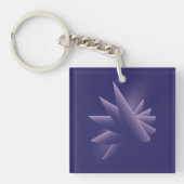 Violette Flügel Schlüsselanhänger (Vorderseite)
