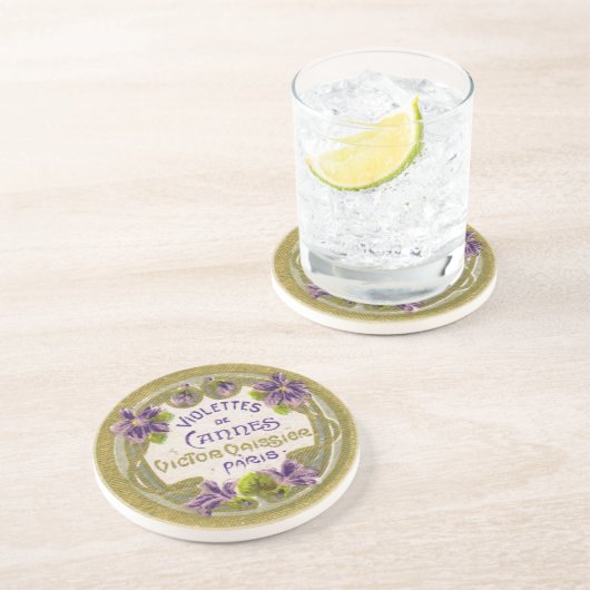 Violette French Perfume Coaster Getränkeuntersetzer (Seite)