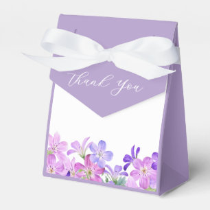 Violette Geranien-Blumen-Braut-Party  Geschenkschachtel