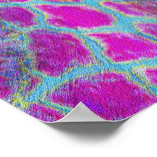 violette Giraffen Poster (Ecke)