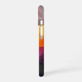 Violette Glut Felder iPhone 16 Hülle (Linke Seite)