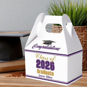 Violette Gold-Abschlussfeier der Klasse 2026 Geschenkschachtel