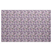 violette Handglocken und rosa Schmetterlingsmuster Stoff (Fat Quarter (45,7 x 55,9 cm))