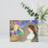 Violette Heymann, Kunstmalerei von Redon Postkarte (Stehend Vorderseite)
