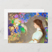 Violette Heymann, Kunstmalerei von Redon Postkarte (Vorne/Hinten)