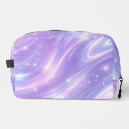 Violette holografische Muster AI-Kunst Waschbeutel