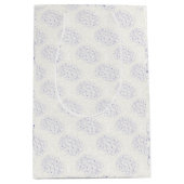 Violette Hortensien Umrandung Mittlere Geschenktüte (Vorderseite)