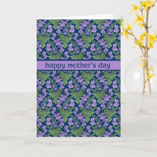 Violette, Hübsche Muttertagskarte Karte (Gelbe Blume)