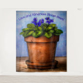 Violette im Blut Wandteppich (Vorderseite)