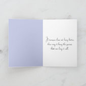 Violette im Wasser denken Karte (Innenseite)