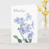 Violette im Wasser denken Karte (Gelbe Blume)