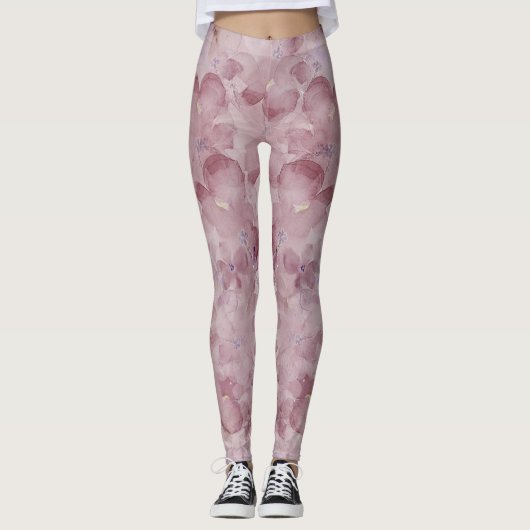 Violette in Lila + Lavendel Leggings (Vorderseite)